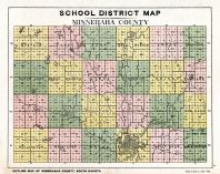 Minnehaha School District Map, Minnehaha County 1913